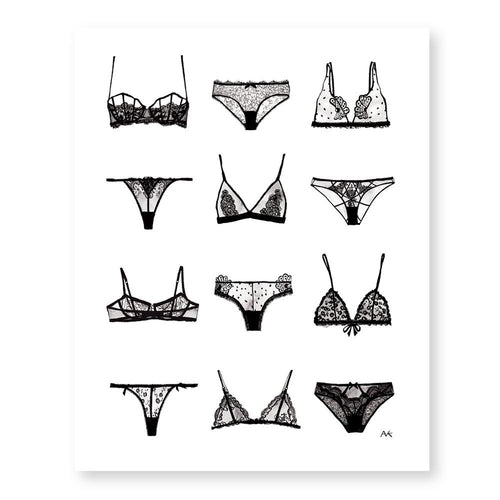 Lingerie Art Print